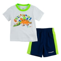 Crayola Boys Grafička majica i kratke hlače, set od 2 komada, veličina 4-7