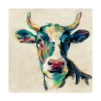 Zaštitni znak likovne umjetnosti' ekspresionistička krava II ' platno Art Silvia Vassileva