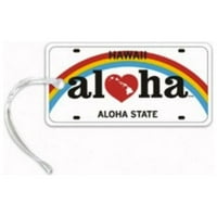 Oznaka prtljage Aloha Licenca Bijela, crna, crvena