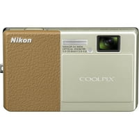 Nikon Coolpi S 12. Megapiksela Kompaktna Kamera, Šampanjac, Braon