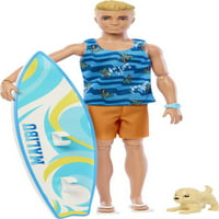 Ken Lutka sa daske za surfanje, lažna plavuša Barbie Ken Beach Doll