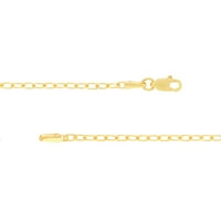 Mjerač žutog zlata 14kt Forzentina lanac spajalica za papir ženska brava od 20 ogrlica i jastog