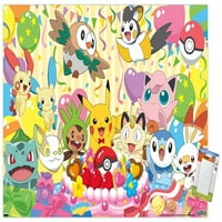 Pokémon - Rođendanska zabava zidni poster, 22.375 34