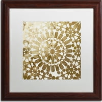 Zaštitni znak Likovna umjetnost marokansko zlato i umjetnost platna u boji Pekara, bijeli mat, drveni