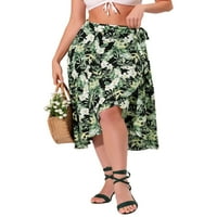 Jedinstvena povoljna ženska cvjetna tropska Boho midi suknja
