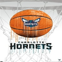 Charlotte Hornets-Drip Košarka Zid Poster, 22.375 34