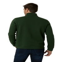 Chaps muški i veliki muški Interlock četvrtina sa patentnim zatvaračem pamučni džemper