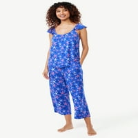 Joyspun ženski Set pidžame Cami i Capris, 2 komada, veličine s do 3X