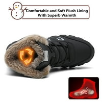 Čizme za snijeg za muškarce Žene Vodootporne lagane planinarske cipele Zimske vanjske tople krznene čizme
