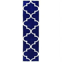 Nuloom 8 '11' ručna tepih za fez u pacifičkom plavom