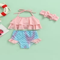 Baby Girl Kupaći Kostim Za Malu Djevojčicu Bikini Set Mermaid Beach Wear Swimwear