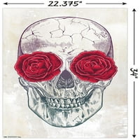 Rachel Caldwell - Zidni poster lubanje ruža, 22.375 34