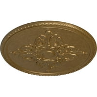 5 8 od 3 4 p Milton plafonski medaljon, ručno oslikano bledo zlato