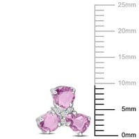 Miabella Women's 2- Carat t.gw. Purple Fancy-Cut Sapphire i Diamond Accent 14KT bijelo zlato Prirodne