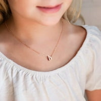 Dainty početni ogrlica za žene 14k pozlaćena ogrlica za djevojčice Tinejdžeri Nakit Pokloni