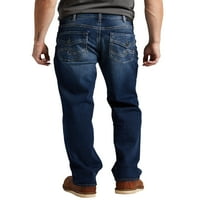 Silver Jeans Co. Muške Gordie relaxed Fit traperice s ravnim nogama, veličine struka 30-42
