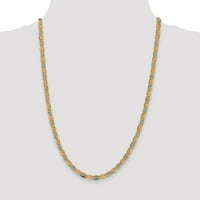 Primal Gold Karat Tri-Color Pave Valentino lanac