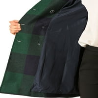 Jedinstvene povoljne ženske pletenice dvoredni nazubljeni mantil sa reverom