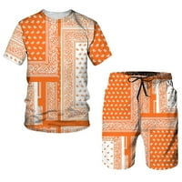 Muško brzo suvo 3d odijelo sa kratkim rukavima kratke hlače plaža Tropical Hawaiians sportski šorc za
