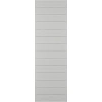 Ekena Millwork 15 W 53 H True Fit PVC horizontalna letvica modernog stila fiksne kapke za montiranje,