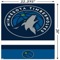 Minnesota Timberwolves-Logo Zidni Poster, 22.375 34