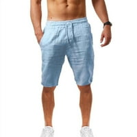 pxiakgy muške kratke hlače moderne casual ljetne kratke hlače pamučne muške čvrste i lanene i muške hlače