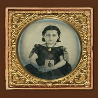 Ispis: Djevojka u tućnoj haljini Holding oca oca, oko 1861-1870