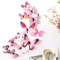 3d šarene leptir zidne naljepnice DIY umjetnički dekor zanati za Cosplay vjenčane Kancelarije za spavaće