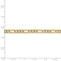 Primalni zlatni karatski žuto zlato polučvrsti lanac u Pave Figaro