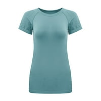 Ženska ležerna sportska majica za brzo sušenje Slim Fitness Yoga Prozračna gornja plava M