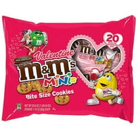 Mars M&M Minis Valentine veličine zalogaja Milk Chocolate Cookies, 1. Oz., Grofe