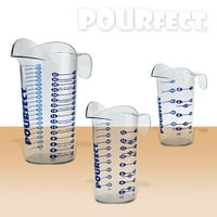 PourFect pap-manje mjerni čašica za mjerenje tečnosti 1-2- CLEAR - Clear