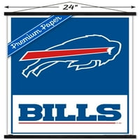 Buffalo računi - Logo Zidni poster sa drvenim magnetskim okvirom, 22.375 34