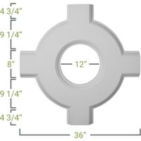 36 W 2 P 36 L Intersekcija unutarnjeg kruga za 8 tradicionalni pričvršćeni stropni sistem