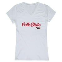 Polk State College Eagles ženska skripta Tee T-Shirt Crna 2XL