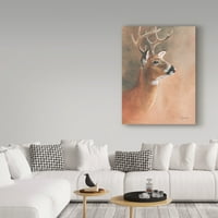 Zaštitni znak likovne umjetnosti' Deer Close Up ' platno Art Rusty Frentner