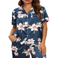 Jedinstveni Bargains ženski cvjetni komplet pidžame s dugmetom za spavanje