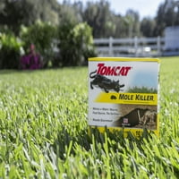 Tomcat Mole Killerₐ, oponaša prirodni izvor hrane, otrov ubija u jednom hranjenju, crvima