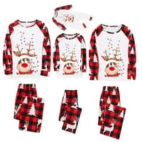 Božićne pidžame za porodičnu podudaranje PJS set CLSIC plaćena odjeća za tinejdžere ženske mens poklone