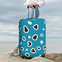 Poliesterski elastični poklopac prtljage, plava apstraktna leoparda tekstura uzorak za prašinu zaštitni