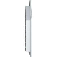 Ekena Millwork 24 W 24 H vrhunski gornji Zabatni otvor: funkcionalan, PVC Zabatni otvor w 1 4 ravni okvir
