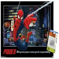 Marvel Comics - Spider-Man - zidni poster za napajanje sa push igle, 14.725 22.375
