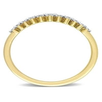Miabella ženski karat T. W. Diamond 14kt žuto zlato diplomirani polu-vječnost prsten