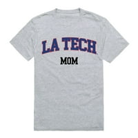 Louisiana Tech University Bulldogs College Mama Ženska T-Shirt Heather Grey Veliki