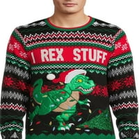 Holiday Time muške i ponovno stvari ružan Božić džemper
