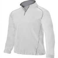 Mizuno Muška komp zip pulover, veličina Extra Extra Extra Veliki, bijeli
