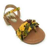 Victoria K ženske tiskane cvjetne ruffele sandale
