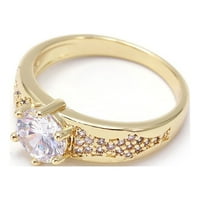 Toyella Popularni Cirkon Prsten Evropski I Američki Stil Atmosferski Modni Prsten Zlato