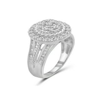 Zlatariclub srebrni karatni prsten od bijelog dijamanta za žene