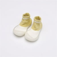 DMQupv Kids Cipele Girls Elastic Neklizaju prve amile Solid čarape Walkers Pismo bebi cipele za bebe Djevojka